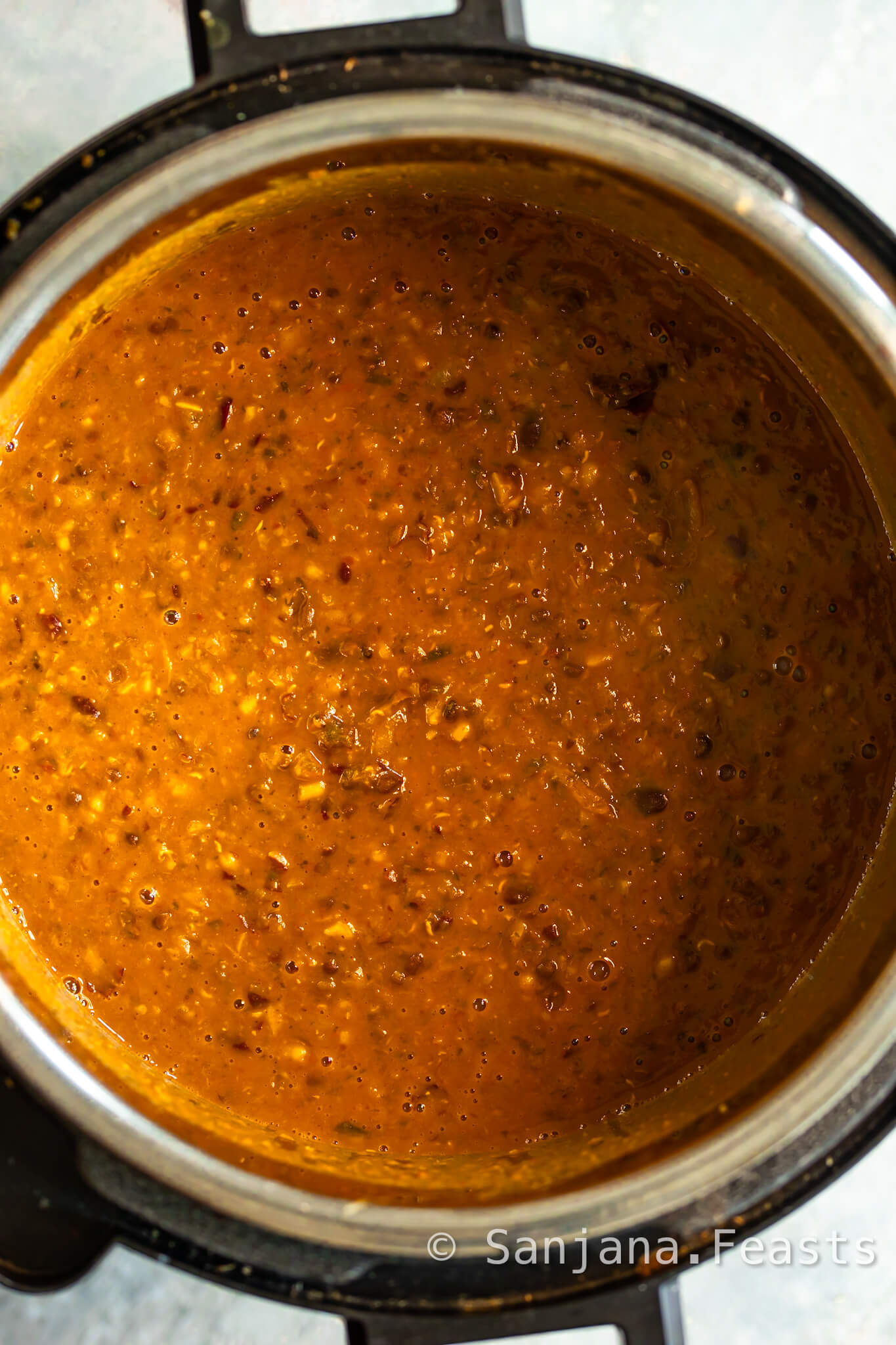 Cooked dal makhani Slow Cooker Instant Pot