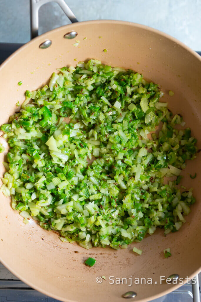 Onions just need to soften