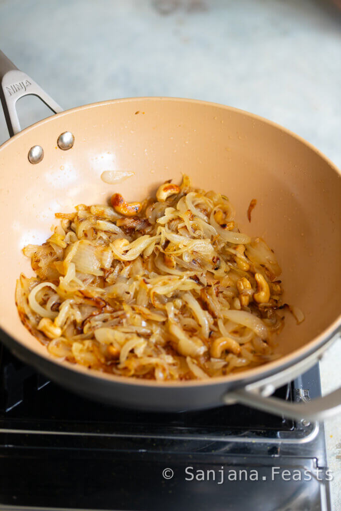 Caramelise onions