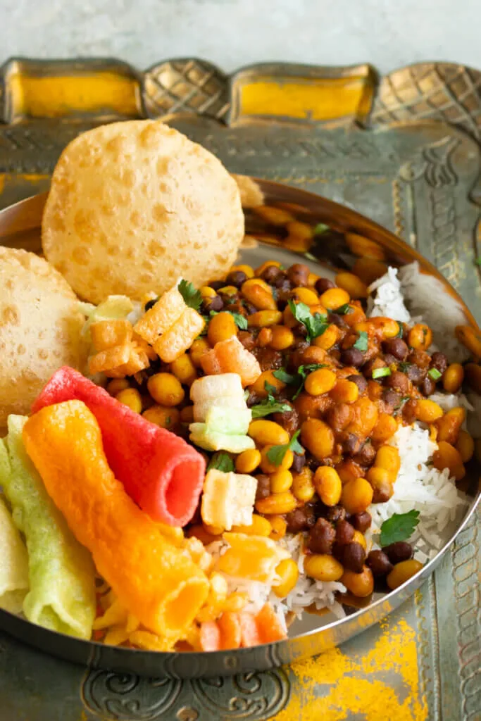 gujarati wedding curry vaal chana shaak