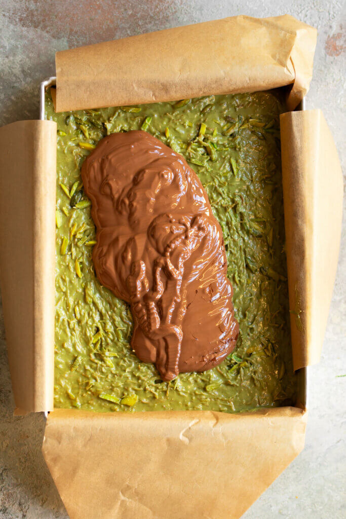 add the chocolate layer