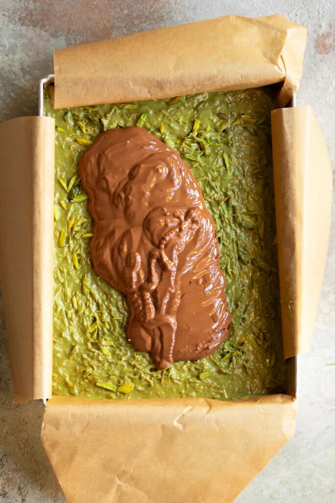 add the chocolate layer