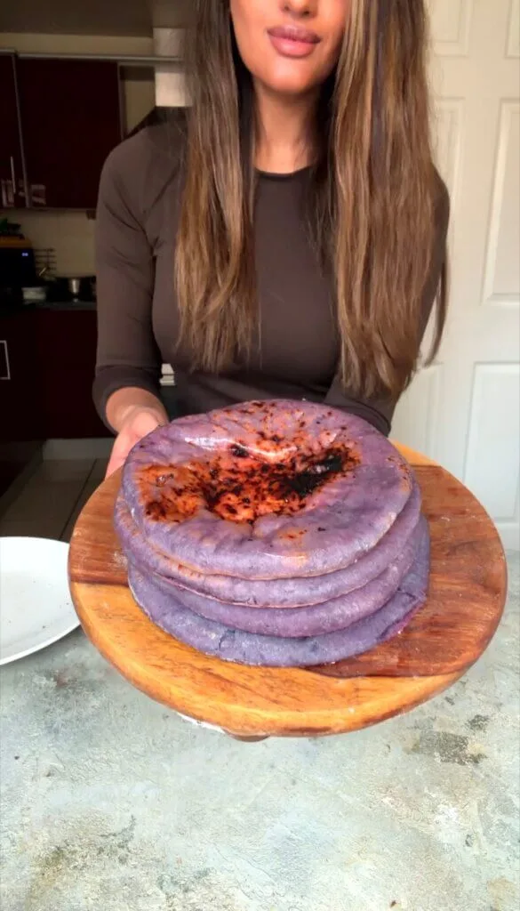making-purple-yam-naan-with-cheese