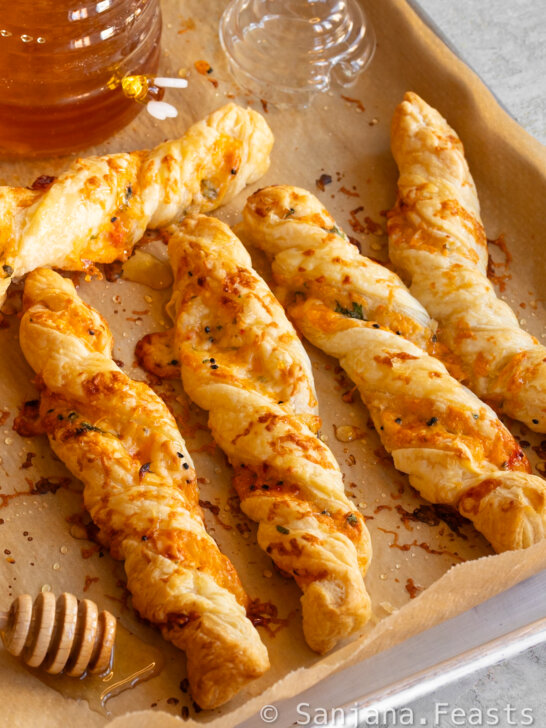 Easy Cheese Twist Recipe with Hot Honey