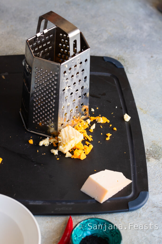 grate the cheese