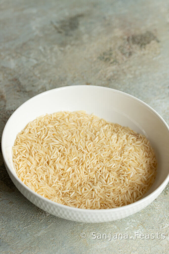 wash the rice